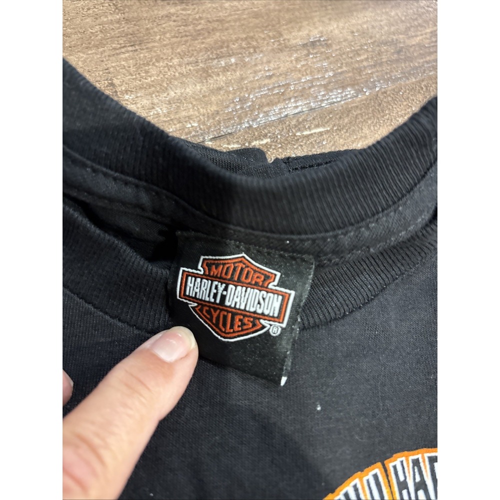 Harley Davidson Shirt Youth XS 5/6 Black Hawaii Honolulu 2014 - Picture 9 of 10